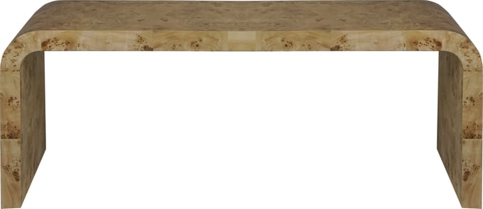 Worlds Away Burlwood Waterfall Coffee Table - Thumbnail 2