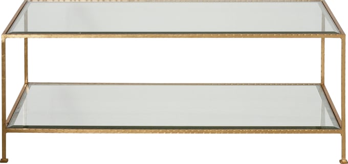 Worlds Away Taylor Hammered Coffee Table