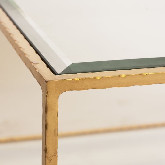Worlds Away Taylor Hammered Coffee Table - Thumbnail 3