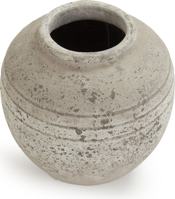 Round Stone Jar