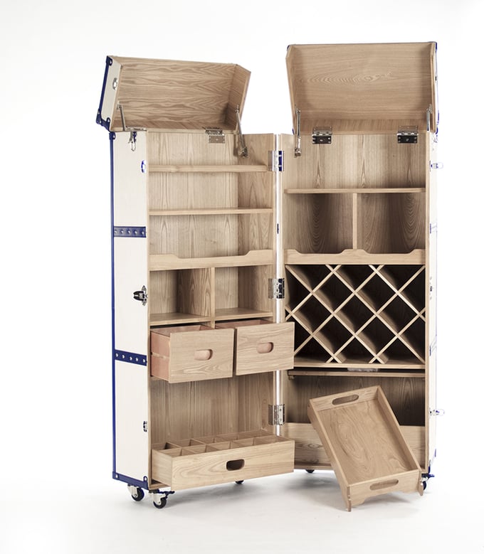 Sinclair Foldable Wine Cabinet