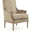 Khaki Linen with Red Stripe