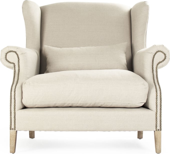 Zentique Napoleon Wingback Chair