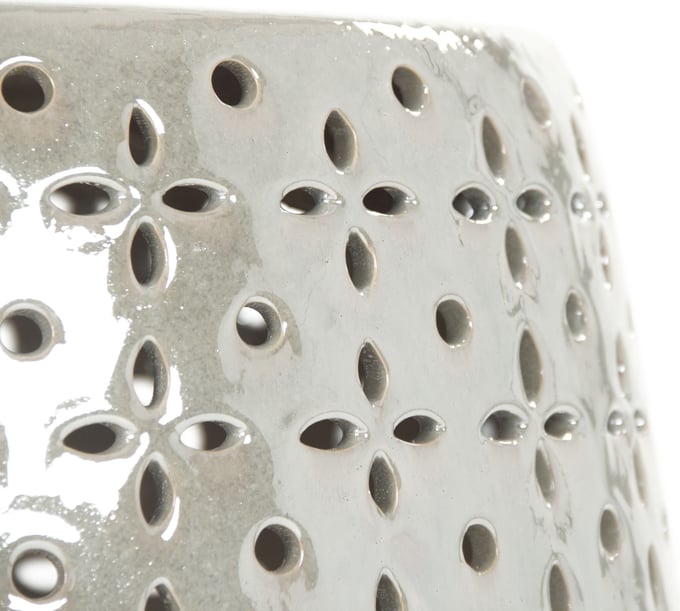 Lovell Garden Stool Grey - Thumbnail 2