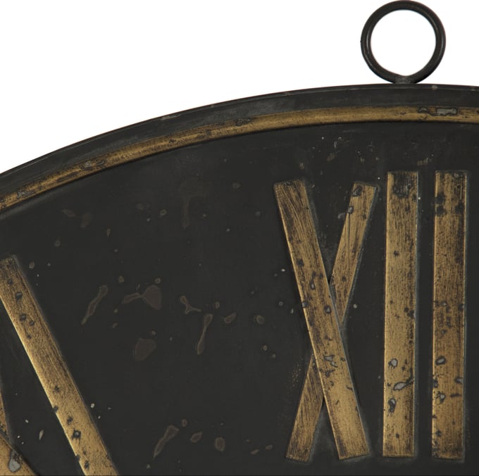 Zentique Black Iron Wall Clock - Thumbnail 2