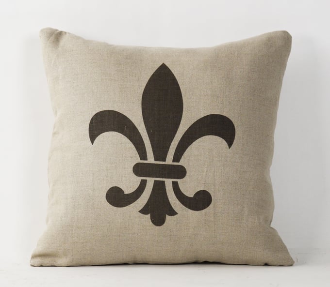 French Fleur De Lis Pillow