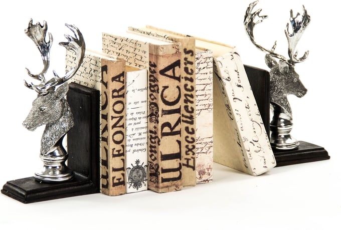 Deer Head Bookends
