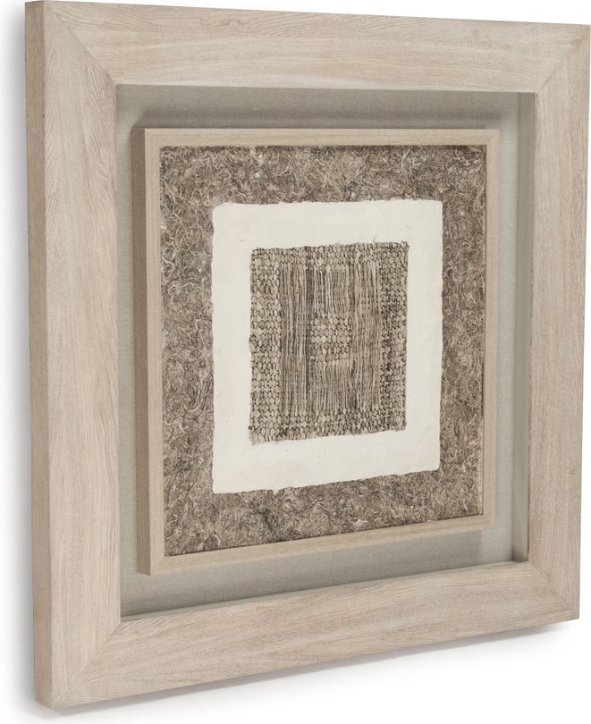 Abstract Paper Dark Framed Art