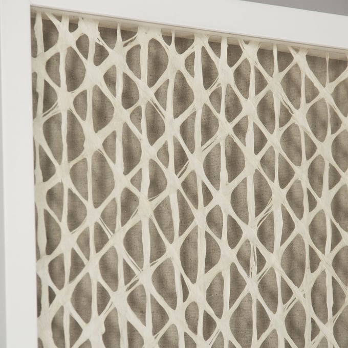 White Abstract Paper Framed Art - Thumbnail 5