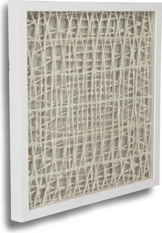 Abstract Neutral Paper Framed Art - Thumbnail 2