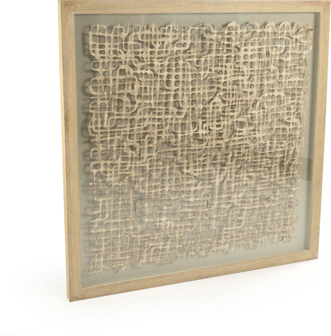 Zentique Wavy Grid Framed Art - Thumbnail 2