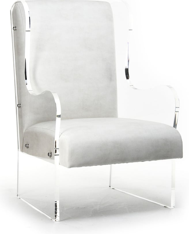 Zentique Acrylic Wingback Chair