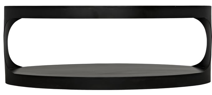 Noir Eclipse Oval Coffee Table - Thumbnail 2