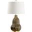 Aged Gray Glaze, Antique Gold Leaf