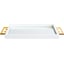 High Gloss White Lacquer, Gold Leaf
