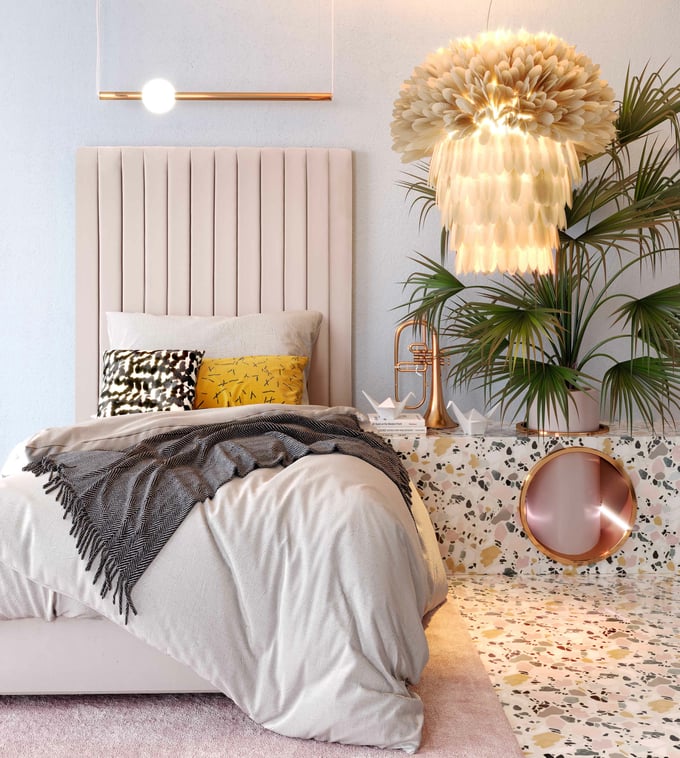 Lawrence Velvet Bed - Thumbnail 3