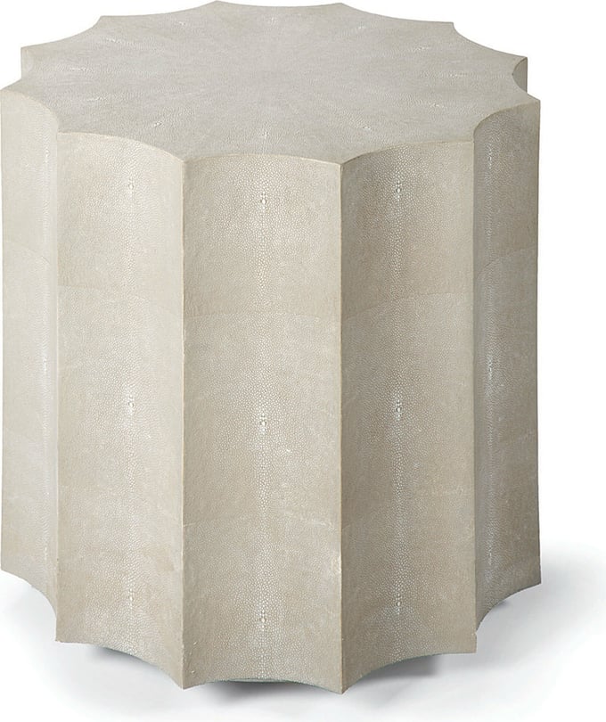Regina Andrew Marilyn Shagreen Scalloped Table - Thumbnail 2
