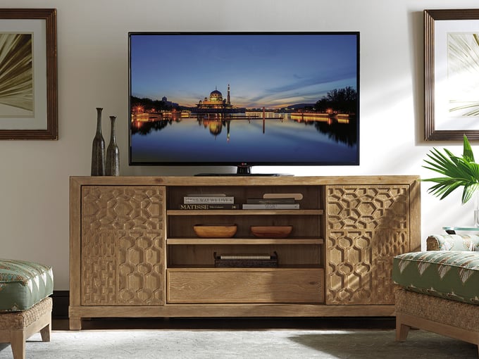 ラガディ アン＆アンディ キャメル ブルー　アプローズ サイズ約40センチ Tommy Bahama Home Morocco Media Console | Layla Grayce