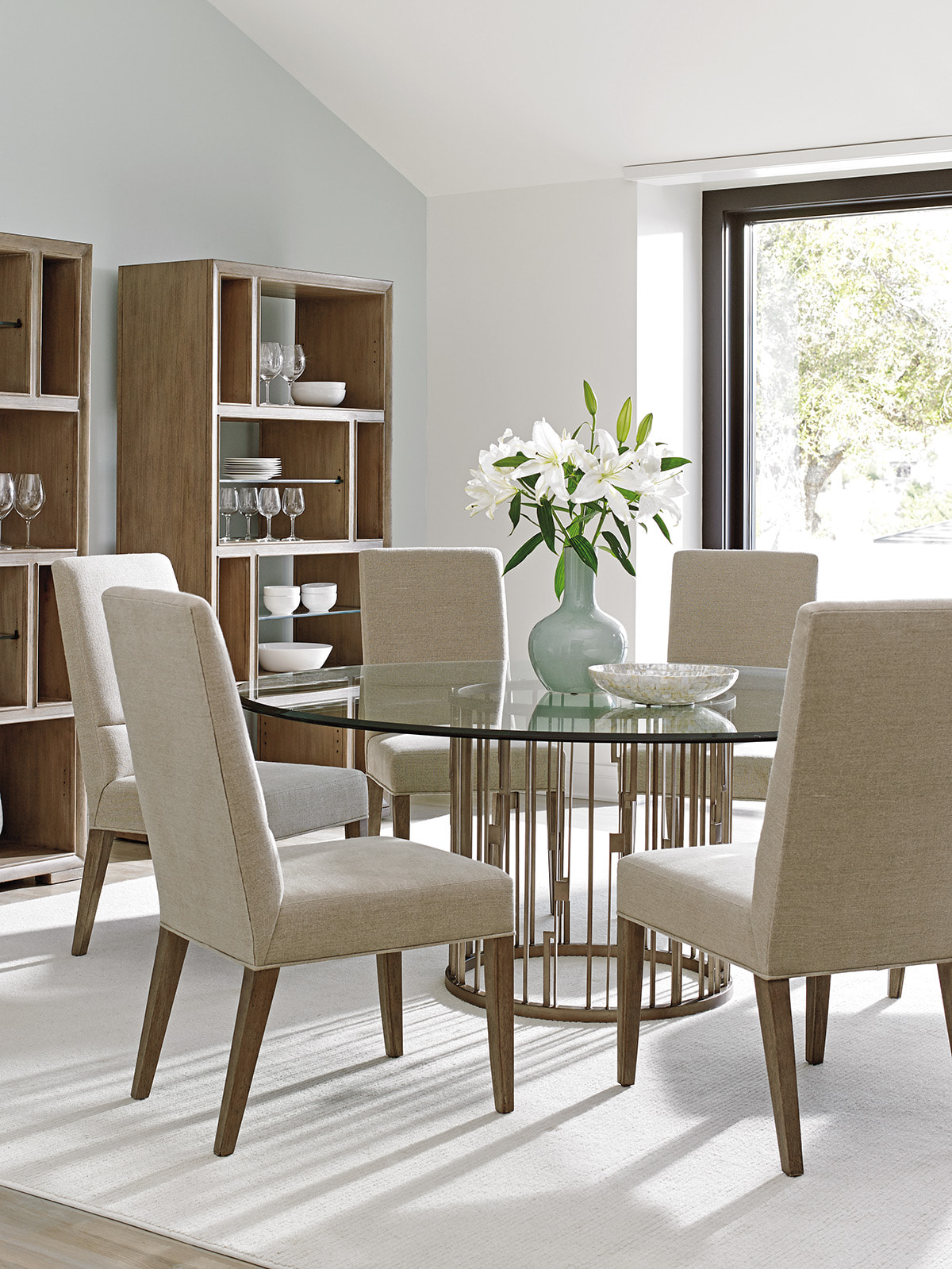 Lexington Rendezvous Round Metal Dining Table Layla Grayce