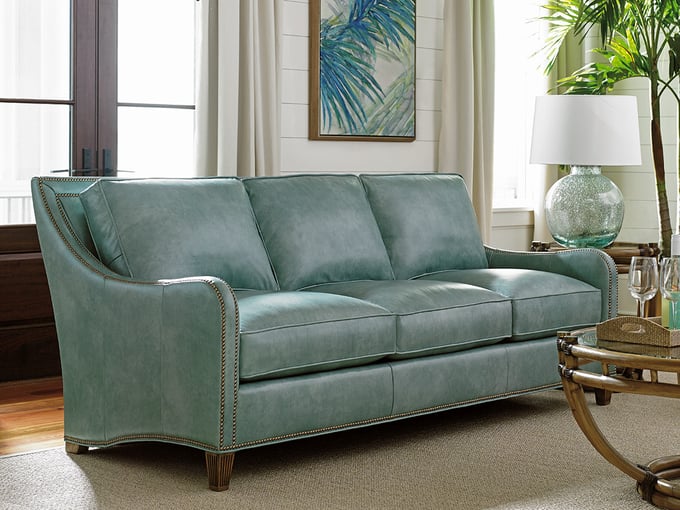 Tommy Bahama Home Koko Leather Sofa Layla Grayce