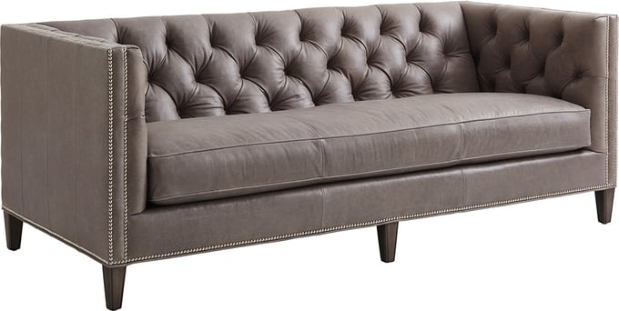 Monaco Leather Sofa - Thumbnail 3