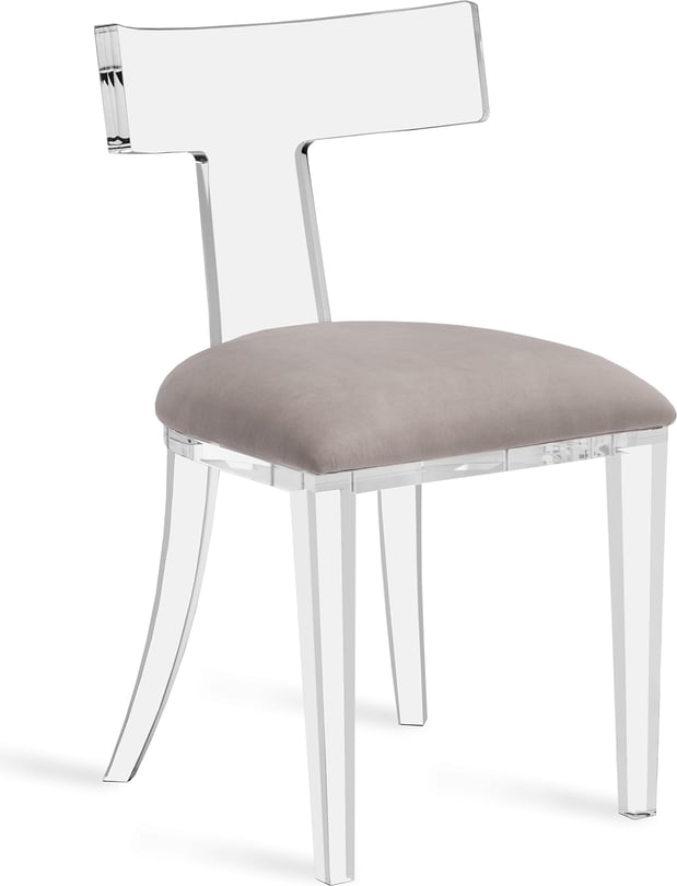 Tristan Acrylic Klismos Chair