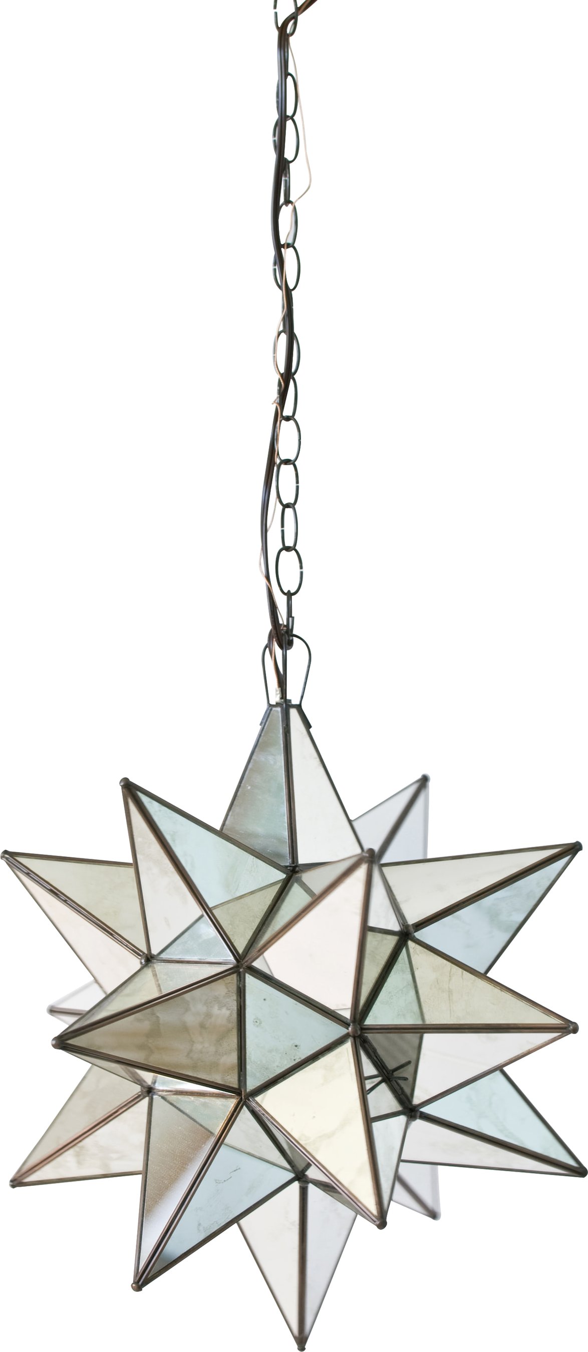 Antique Mirror Star Chandelier