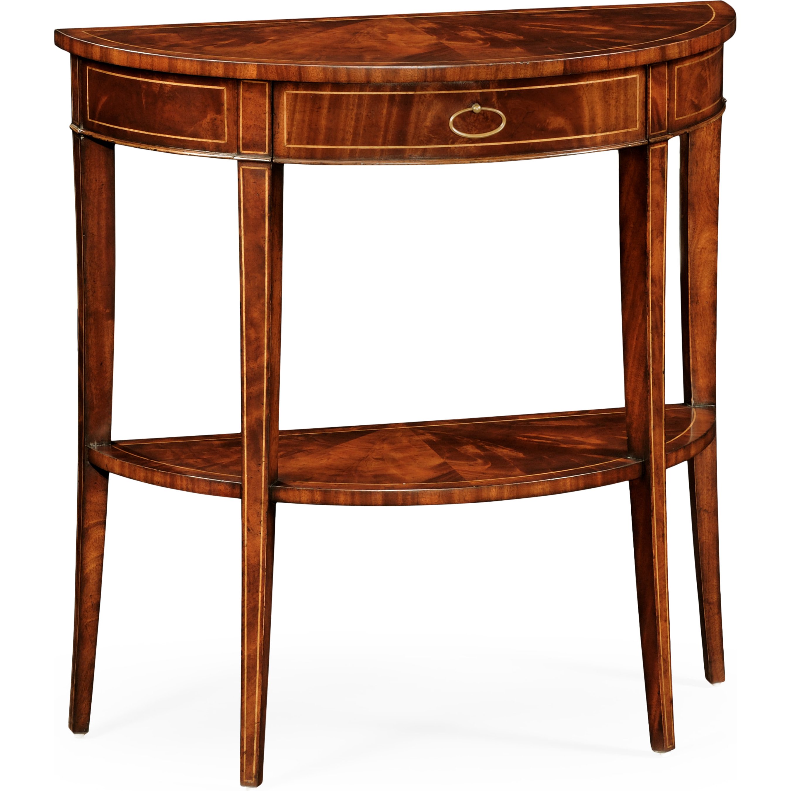 Jonch Console Jonathan Charles Clean & Classic Boxwood Stringing Demilune Console ...