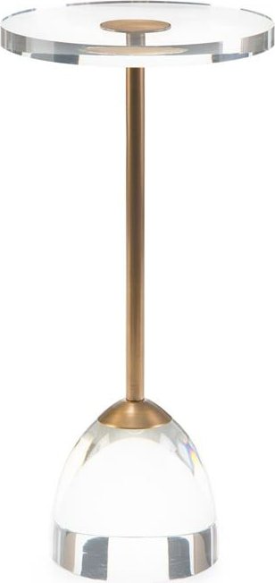 John Richard Brass and Acrylic Martini Side Table Layla Grayce