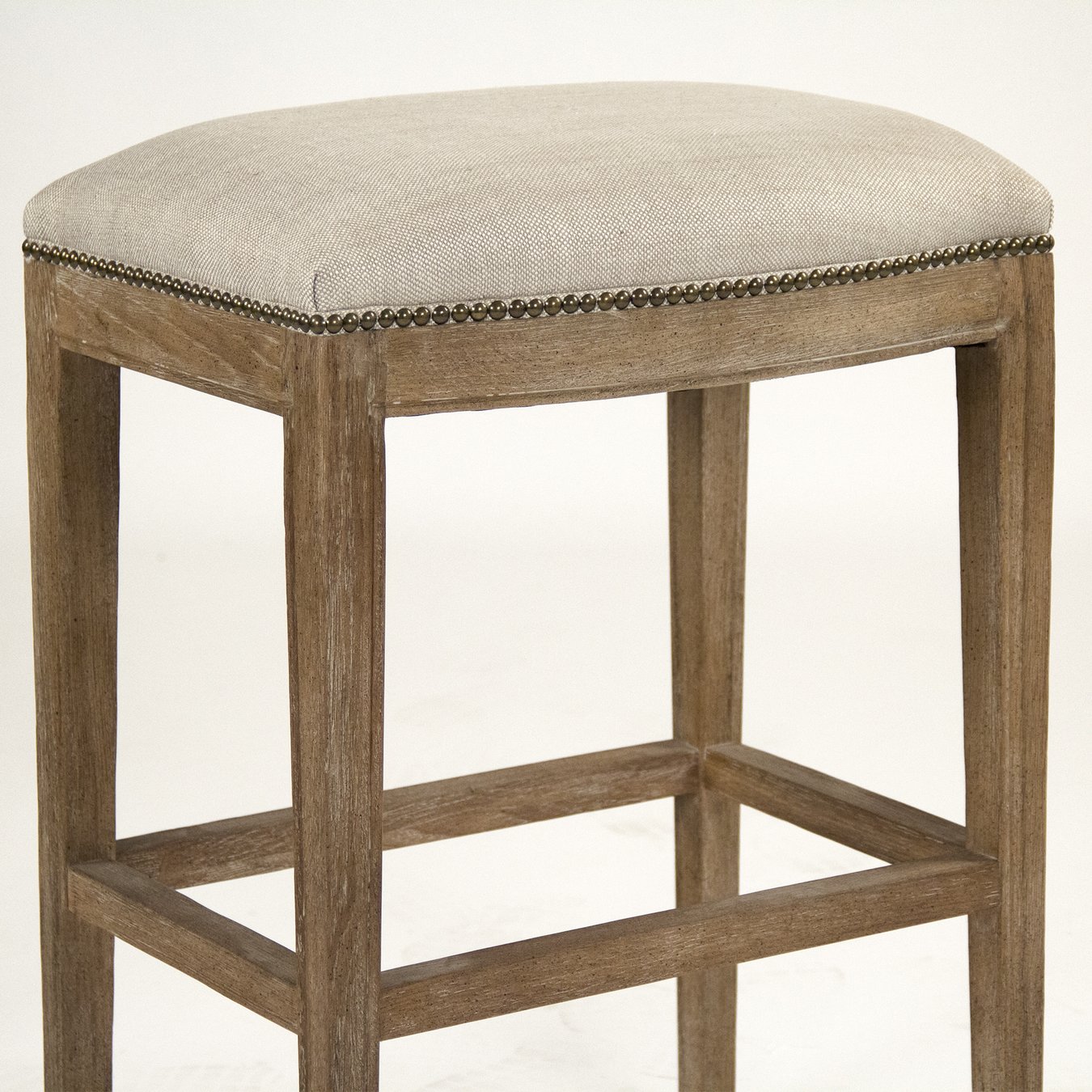 Oak and best sale grey bar stool