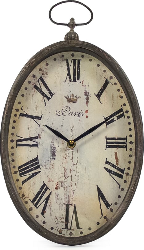 Zentique Paris Oval Wall Clock - Thumbnail 2