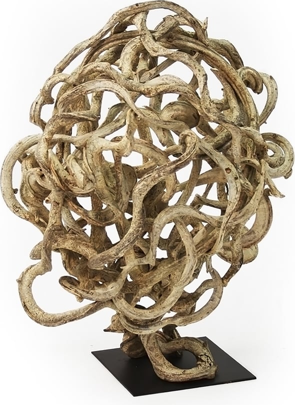 Vine Ball on Metal Base