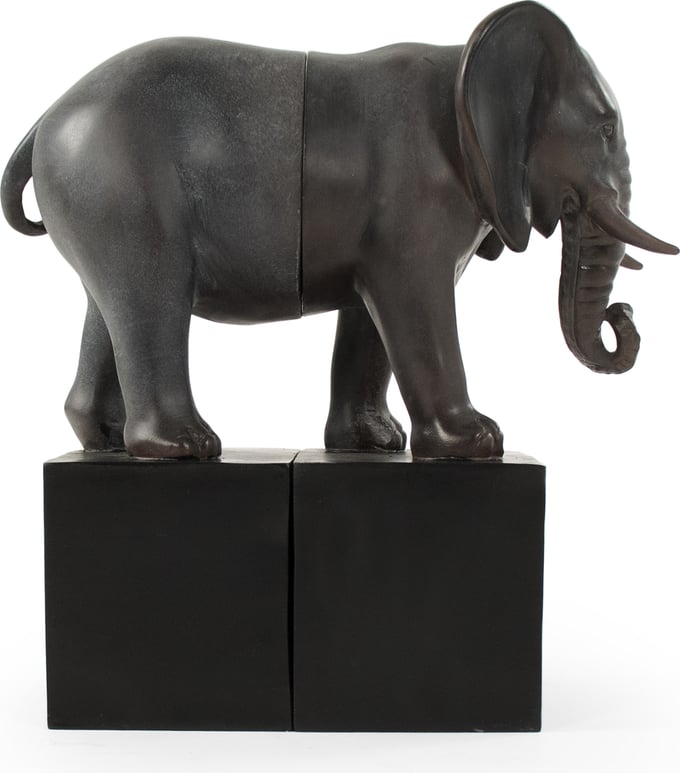 Zentique Resin Elephant Bookend