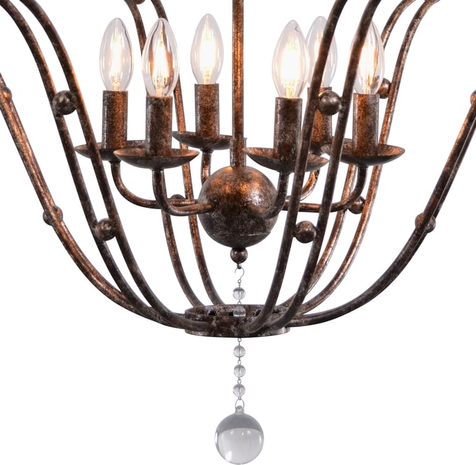 Rustic Metal Chandelier - Thumbnail 2