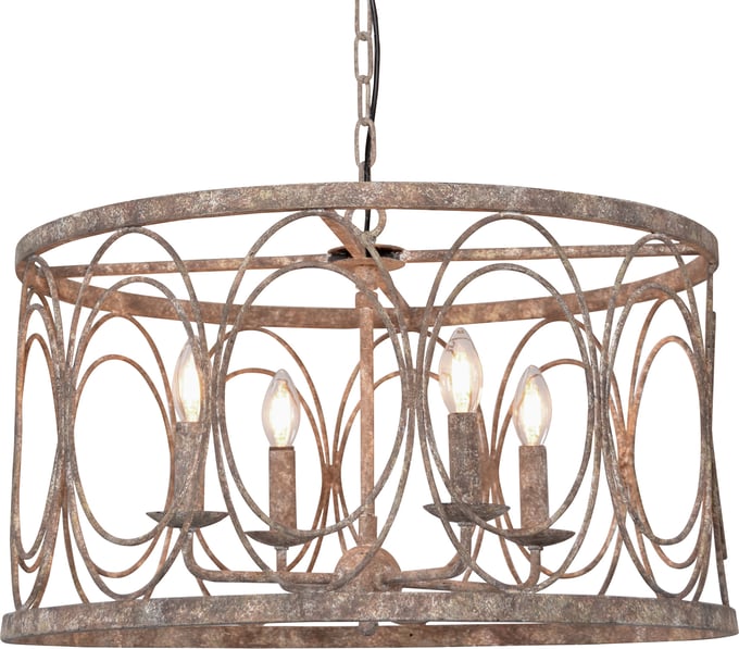 Rustic Metal Chandelier - Thumbnail 3