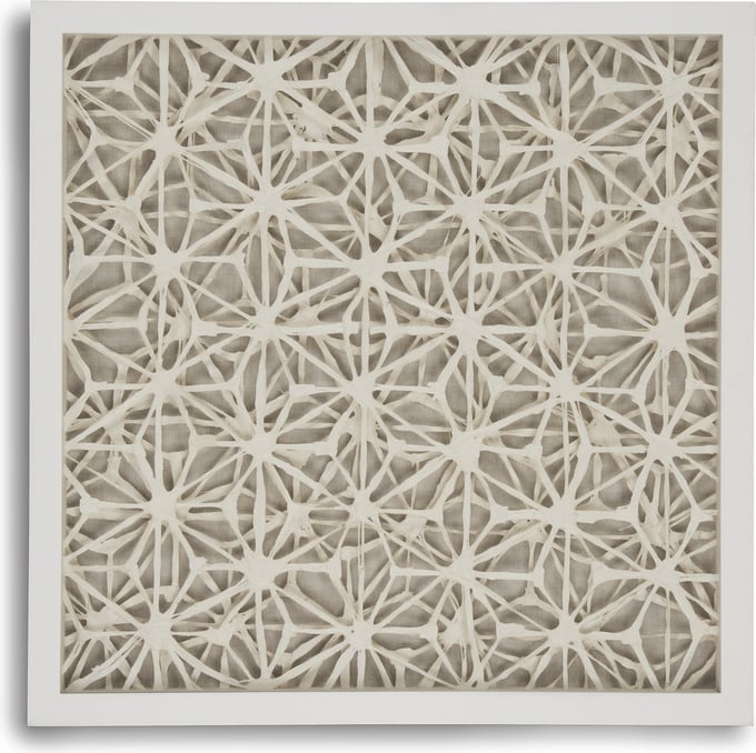 Abstract Asterisk Paper Framed Art