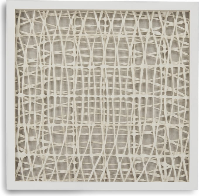 Abstract Neutral Paper Framed Art