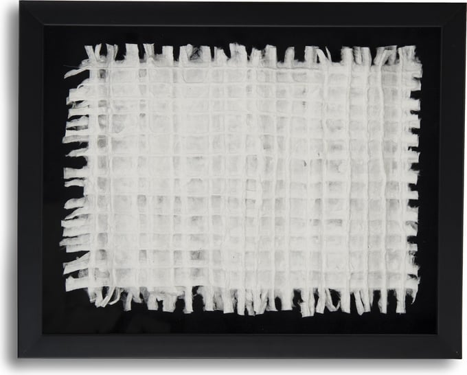 White Abstract Paper Framed Art - Thumbnail 3