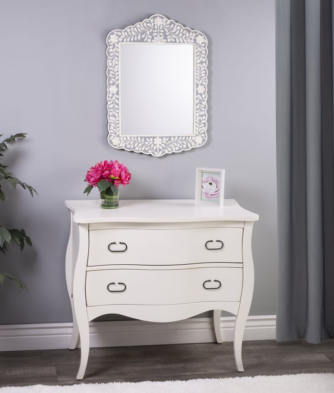 Layla Grayce Essentials Chelsea Bone Inlay Mirror - Thumbnail 2