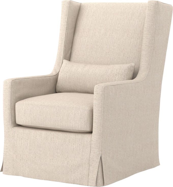 Four Hands Easton Swivel Wing Chair - Thumbnail 4