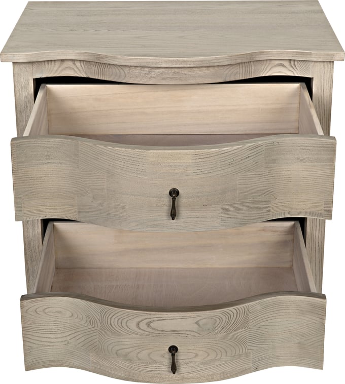 Curved Front Side Table