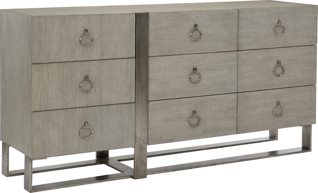 graphite grey dresser Madelyn Six Drawer Dresser in Slate Gray main image 0