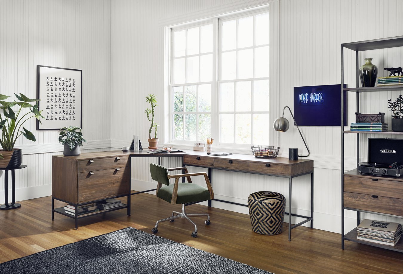 Four Hands Trey Modular Writing Desk | Layla Grayce