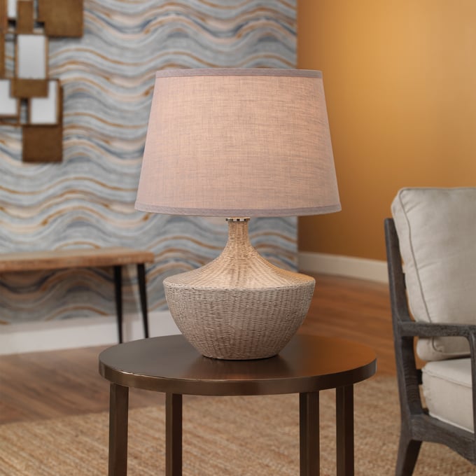Basketweave Table Lamp - Thumbnail 2