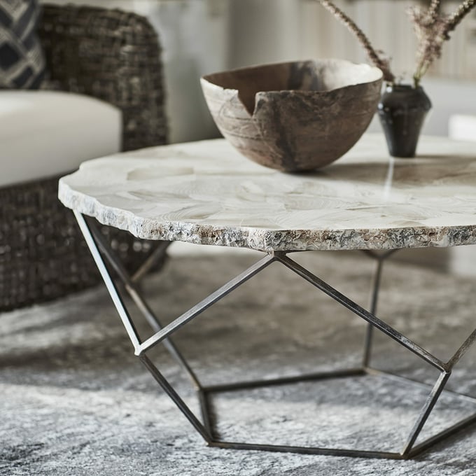 Palecek Loren Fossilized Clam Coffee Table | Layla Grayce