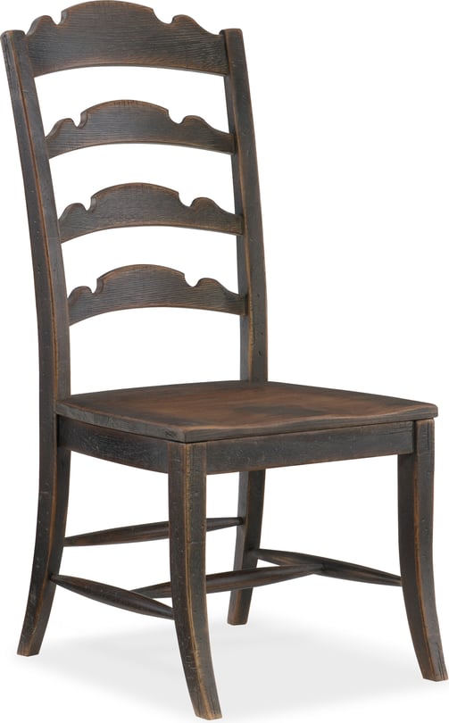 Hill Country Twin Sisters Ladderback Side Chair - Thumbnail 4