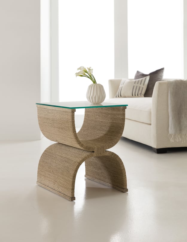 Melange Lenny Woven End Table - Thumbnail 2