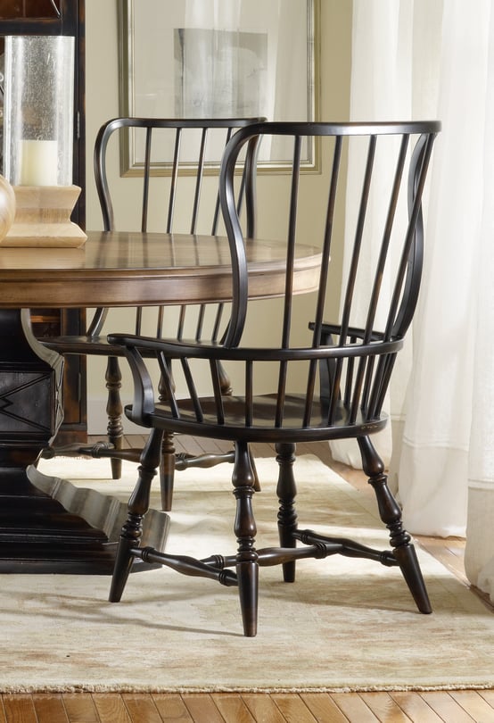Hooker Furniture Sanctuary Spindle Arm Chair - Thumbnail 3