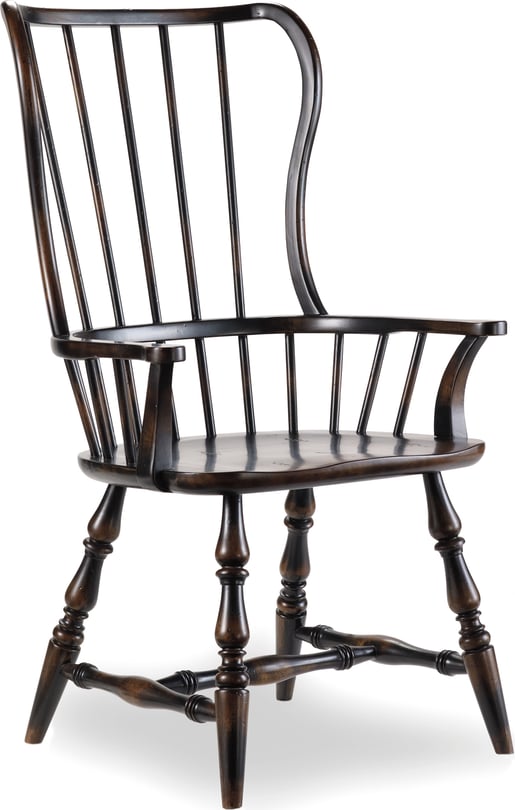 Hooker Furniture Sanctuary Spindle Arm Chair - Thumbnail 2