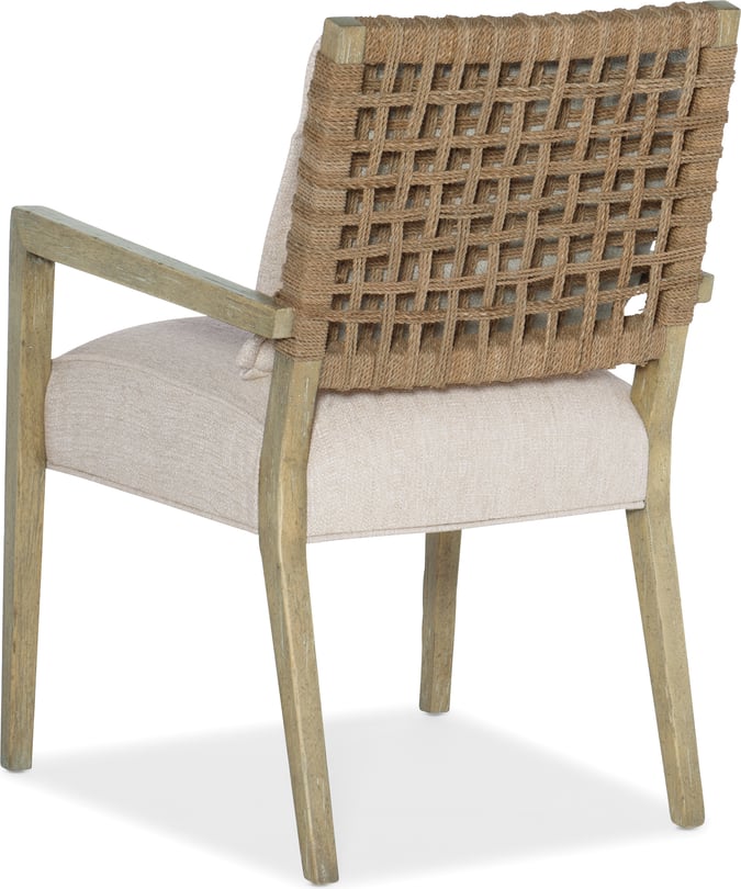Hooker Furniture Surfrider Woven Back Arm Chair - Thumbnail 4